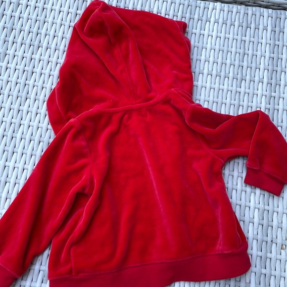 Infant Ralph Lauren 2 Piece Red Velour Jogging Set size 9M - Picture 2 of 14
